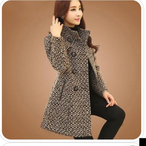 🌺🌺 SOLD ** 🌺🌺🌺. Pea coat 🧥 gray ! CAVALINI - Picture 1 of 8